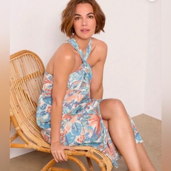 New FAHERTY Bay Twist Dress in Paradise Blossom Floral Size S - Picture 6 of 13